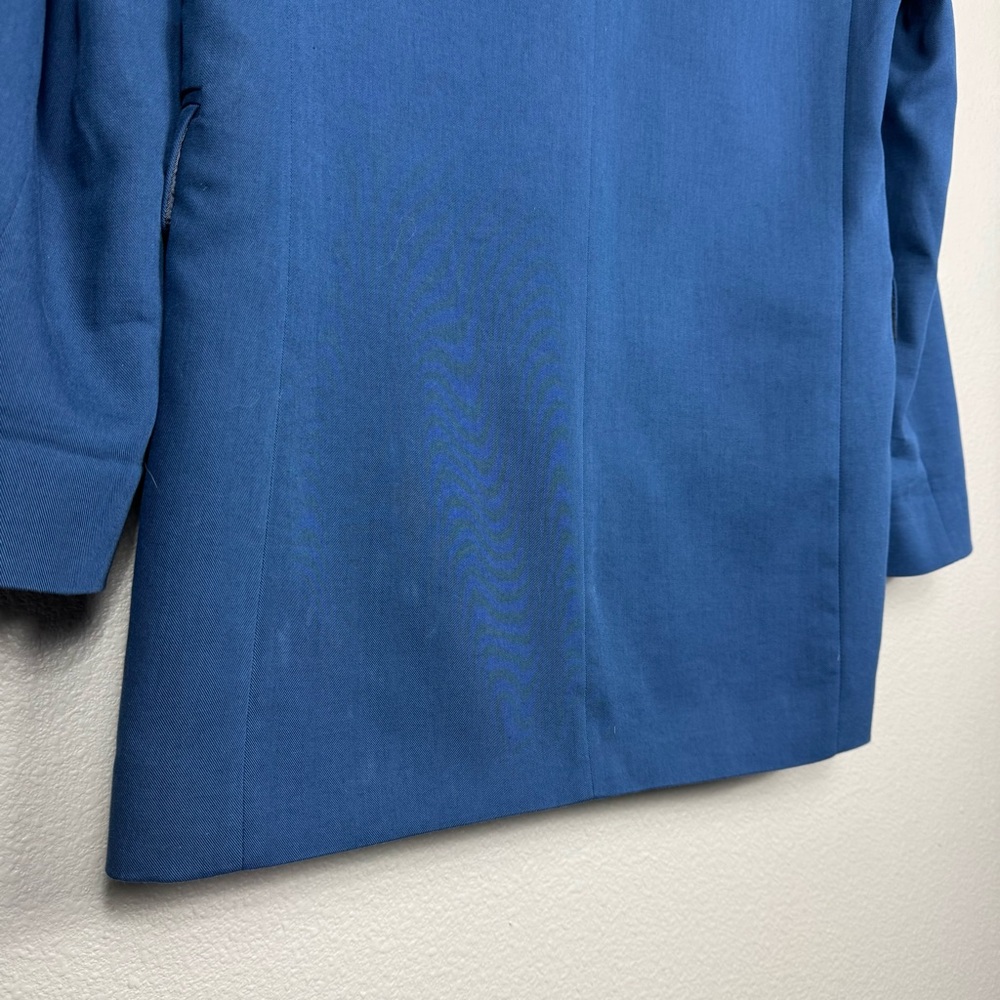 Zara Blazer Navy Blue Oversized Boxy Fit XS G - Picture 8 of 10
